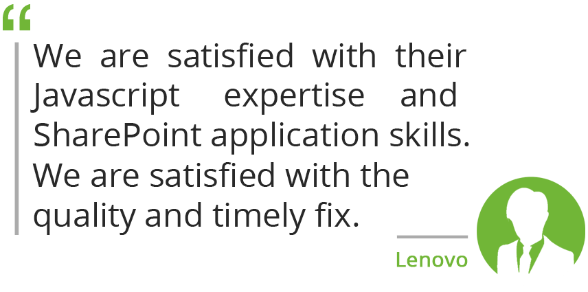 Lenovo Testimonial